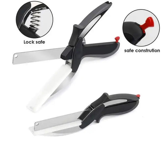Kitchen Scissors With Bult-in Cutting Board