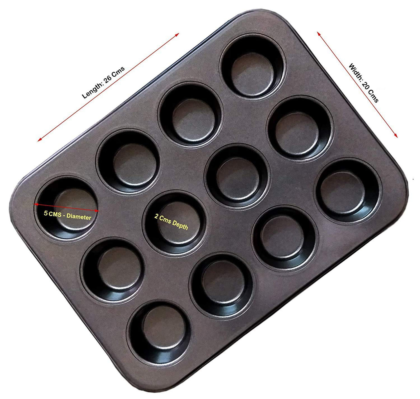Non-Stick 12 Cup Muffin & Cupcake Pan