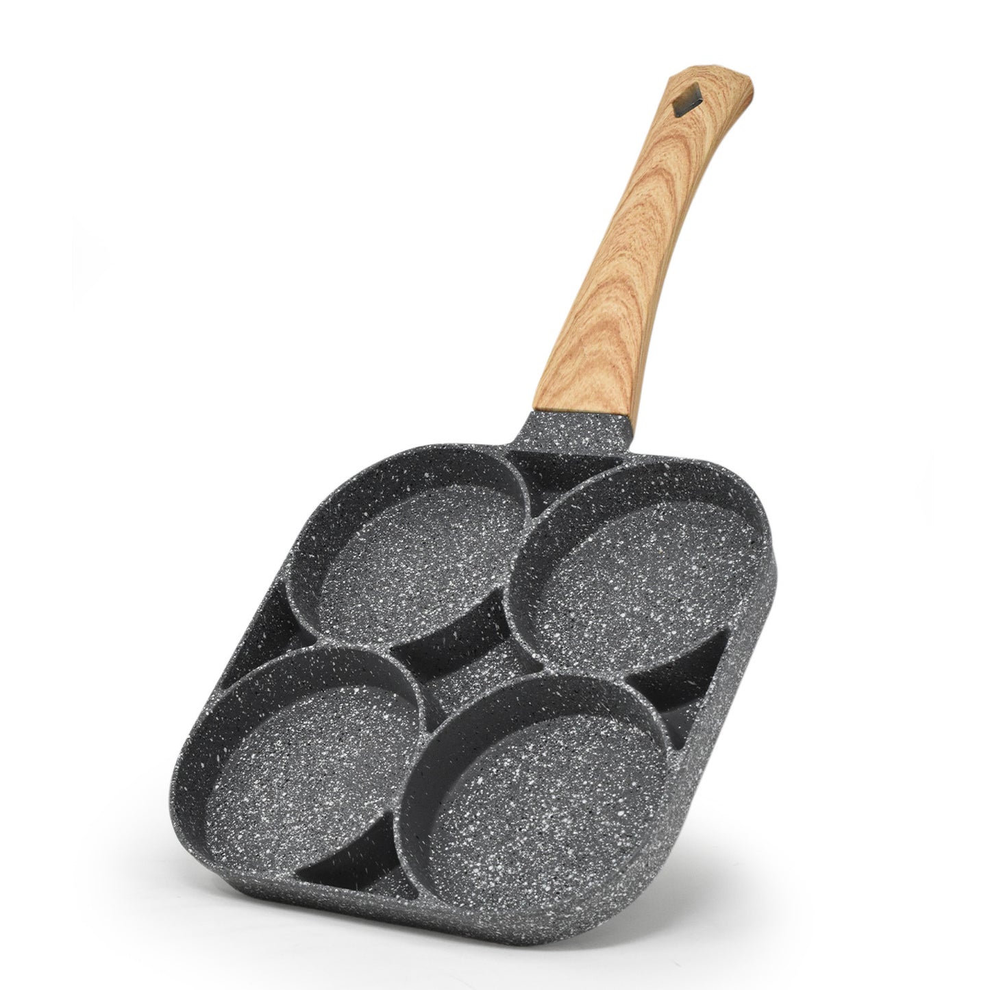 Time Saving Non Stick 4 Hole Frying Pan