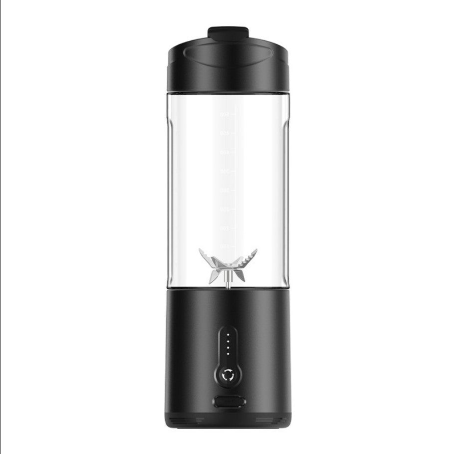 Portable Blender Cup USB Electric Fruit Juicer Rechargeable for Outdoor Sports Travel Camping - Black