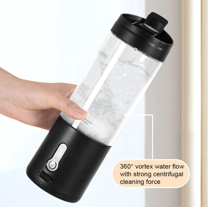 Portable Blender Cup USB Electric Fruit Juicer Rechargeable for Outdoor Sports Travel Camping - Black
