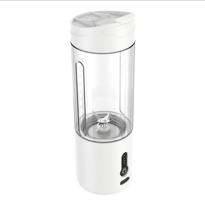 Portable Blender Cup USB Electric Fruit Juicer Rechargeable for Outdoor Sports Travel Camping - White