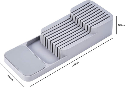 Drawer's Kitchen Knife Organizer Tray 2-TIER