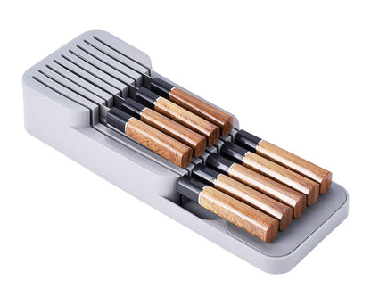 Drawer's Kitchen Knife Organizer Tray 2-TIER