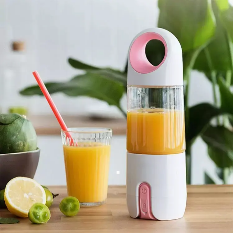 Rechargeable Portable Electric Mini USB Juicer Bottle Blender - Pink