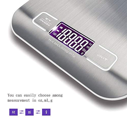 Pronto Digital Kitchen Scale in Brushed Chrome