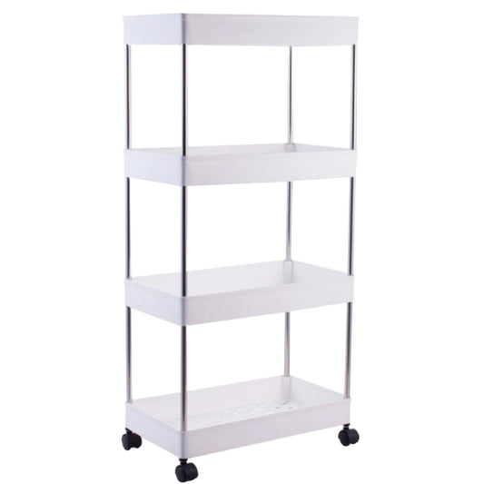 4 Layer Storage Trolley Kitchen/Bathroom Rack Tower Cart