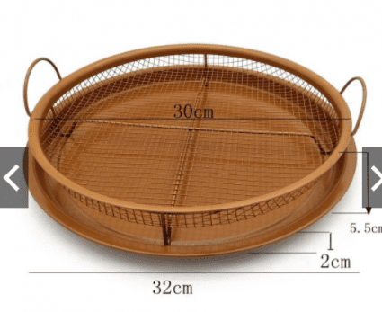 Round Copper Air Fryer Pan_2